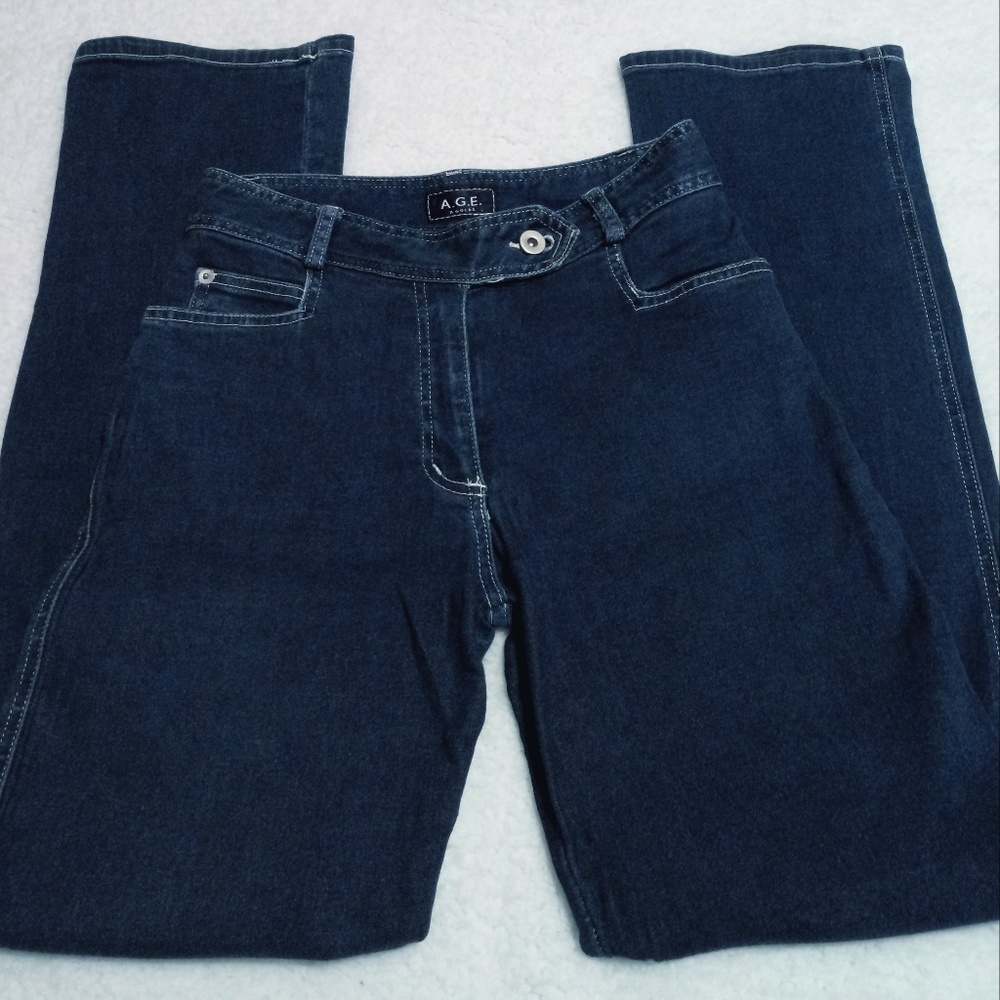 A.G.E A Gold E Dark Blue Jeans Light Wash Size S